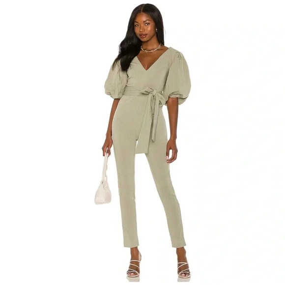 REVOLVE Majorelle Enza Jumpsuit NWT | Sage Green | Size XS - SOLD OUT ONLINE - Picture 1 of 8